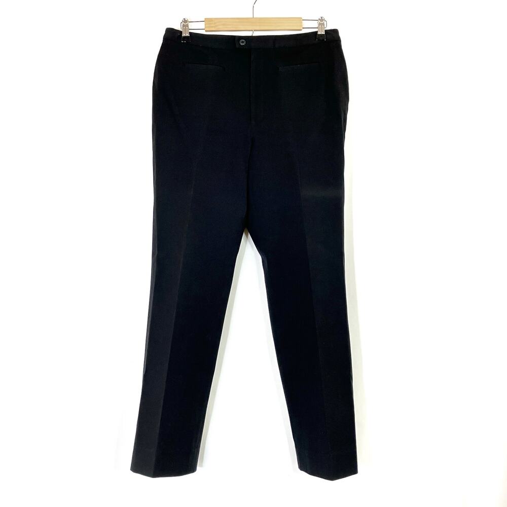 GAP Black Stretch Casual Dress Pants Straight Leg Cotton Womens 14